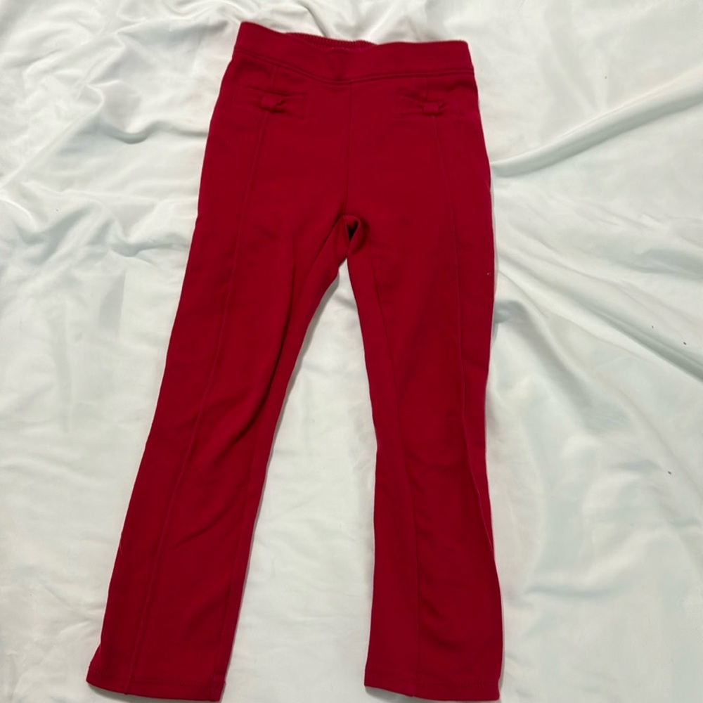 Festive bow pocket leggings